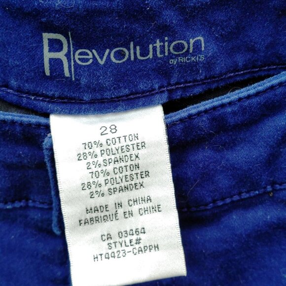 Attractive Ricki's Revolution Capri Pants Brook Capri Size 28 - Picture 3 of 6